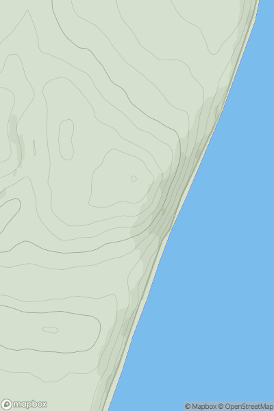 Thumbnail image for Cronk ny Arrey Laa [Isle of Man] [SC458999] showing contour plot for surrounding peak